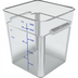 Thumbnail image #1 for Squares 18 Qt Square Polycarbonate Food Storage Container, Clear, Lid Not Included