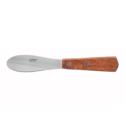 Product image #1 for Winco 7-1/2 Inch Sandwich Spreader with Wooden Handle and Stainless Steel Blade