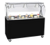 Thumbnail image #1 for Vollrath 2-Series Affordable Portable 60-Inch Solid Top Utility Station with Buffet Breath Guard and Open Storage Base