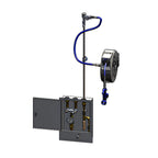Thumbnail image #1 for T&S Brass B-2339-02 Enclosed Wall-Mount Retractable Hose Reel Assembly, 30-Foot Hose, Stainless Steel Cabinet