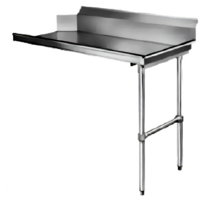Product image #1 for CMA Dishmachines CR-60 Straight Clean Dish Table, 60-Inch, Left-to-Right Operation, 8-Inch Backsplash