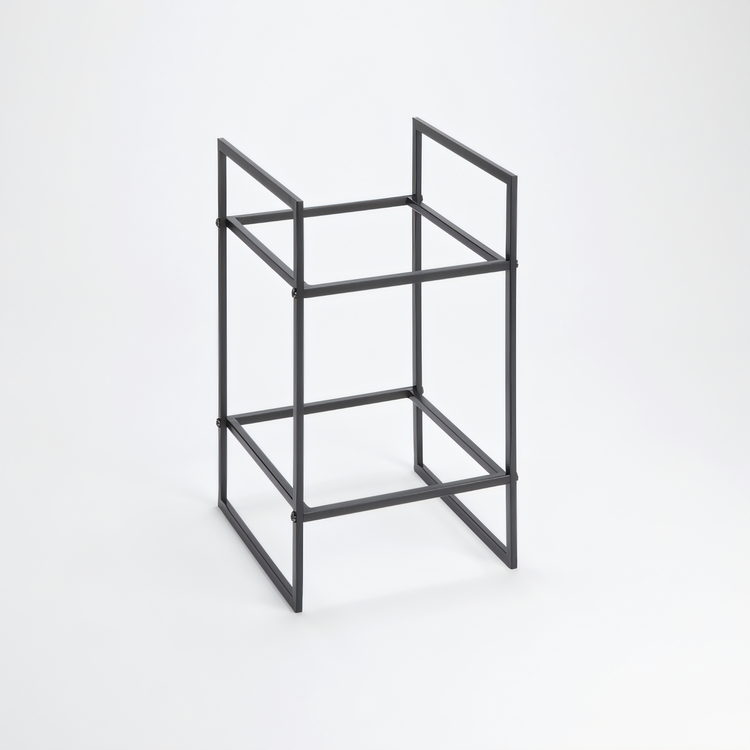 Product image #1 for American Metalcraft Black Twilight Square Two-Tier Modular Buffet Riser