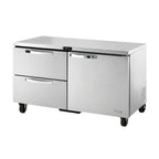 Thumbnail image #1 for True Mfg. - General Foodservice SPEC SERIES TUC-60D-2-HC~SPEC3 60-Inch 2-Section Undercounter Refrigerator, Stainless Steel, 1 Door, 2 Drawers