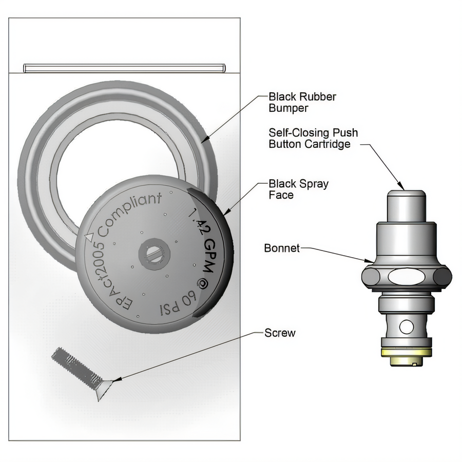 Product image #1 for T&S Brass 5SV-KIT equip Commercial Faucets & Plumbing