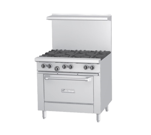 Product image #1 for Garland US Range U36-G36C 36-Inch Commercial Gas Range with 5/8-Inch Smooth Steel Griddle and Convection Oven