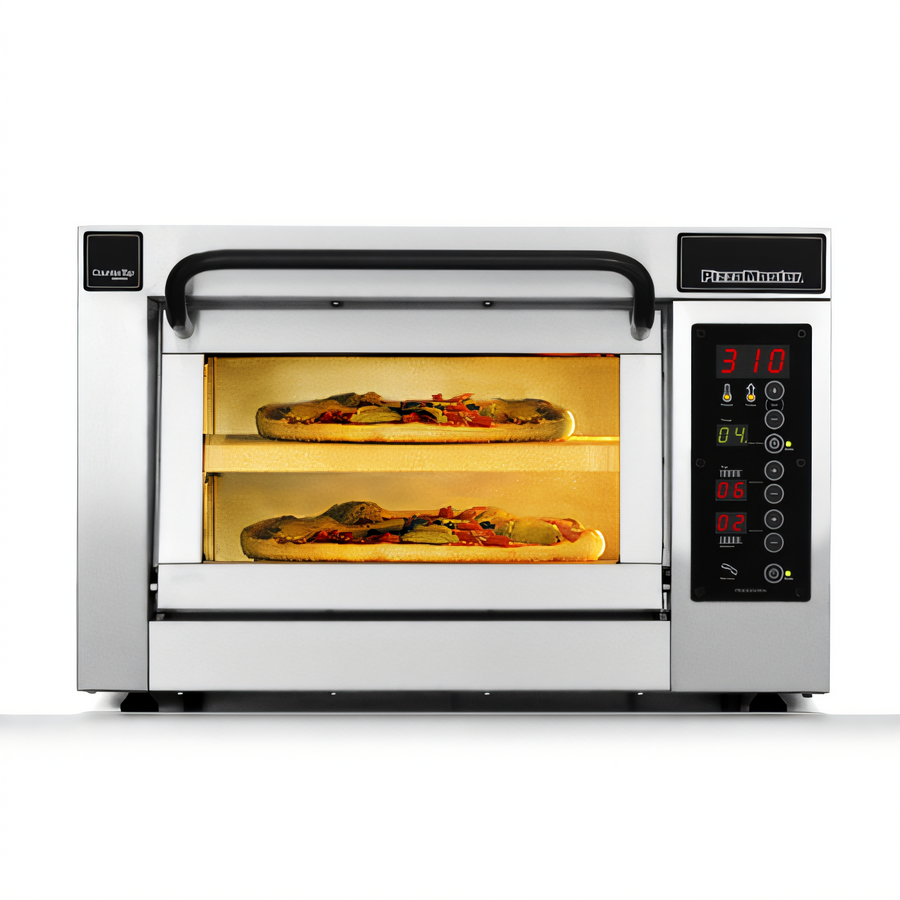 Product image #1 for PizzaMaster PM 401ED-2 Countertop Electric Stone Hearth Pizza Oven with 1 Chamber and 2 Hearthstones