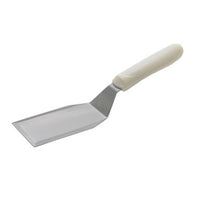 Winco White Polypropylene-Handle Hamburger Turner with Stainless Steel Satin Blade