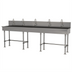 Thumbnail image #1 for Advance Tabco 100-Inch Freestanding ADA-Compliant Multiwash Hand Sink with 5 Electronic Faucets