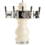 Thumbnail image #1 for Micro Matic USA CT400E-5 5-Faucet Countertop Air-Cooled Ceramic Draft Beer Tower