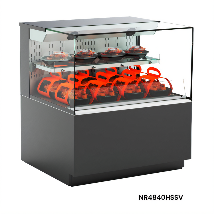 Product image #1 for Structural Concepts Reveal® Heated Self-Service Hot Food Display Case, 35-3/4 Inch Wide, Convection Heat