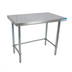 Thumbnail image #1 for BK Resources SVTOB-3024 Open Base All Stainless Steel Work Table, 30 x 24 Inches, 18-Gauge 430 Top
