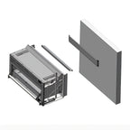 Thumbnail image #1 for Atosa USA, Inc. 21208001048 Wall Mount Kit for ATCM-36 & ATSB-36 Mounted Shelving