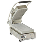 Thumbnail image #1 for Star (Middleby) Pro-Max 2.0 PGT7A Countertop Panini Press with Grooved Aluminum Plates, Analog 175–550°F Controls, 7.5 x 14.2 in Surface