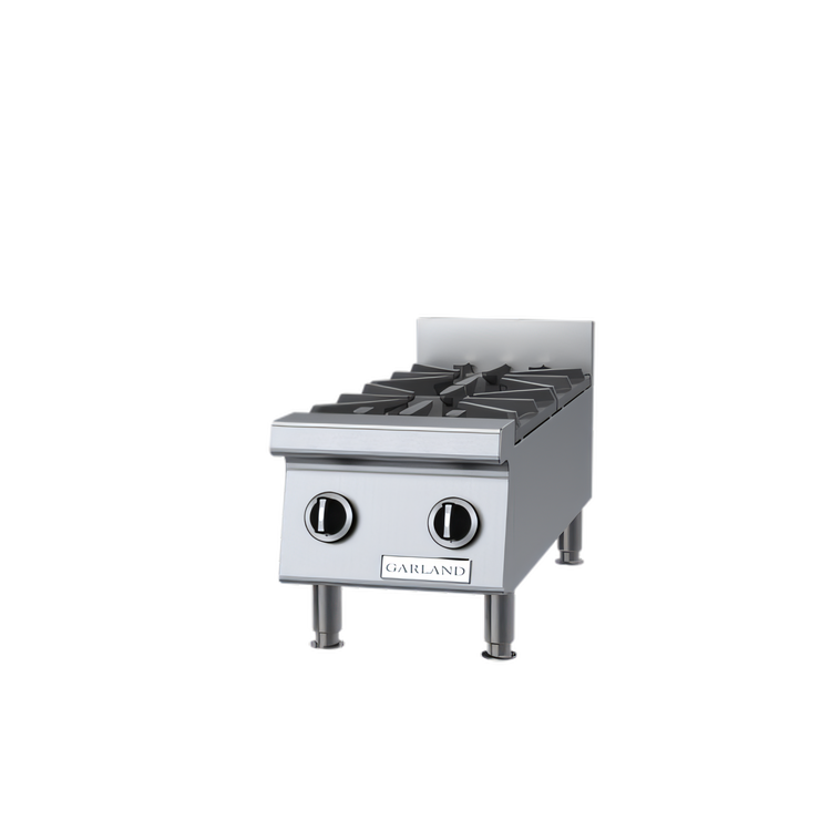 Product image #1 for Garland Starfire GTOG12-2 Heavy-Duty 12-Inch Countertop Gas Hot Plate with 2 Open Burners