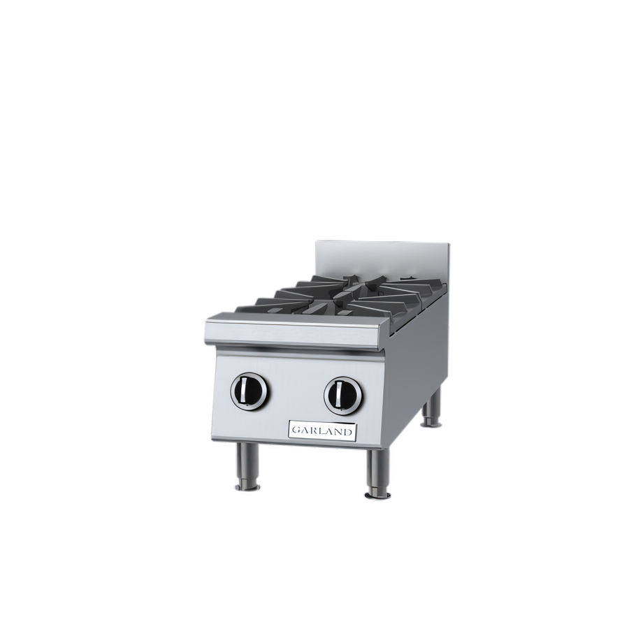 Product image #1 for Garland Starfire GTOG12-2 Heavy-Duty 12-Inch Countertop Gas Hot Plate with 2 Open Burners