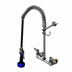 Thumbnail image #1 for T&S Brass EasyInstall 8-Inch Wall Mount Pre-Rinse Unit with Cerama Cartridges, 18-Inch Riser, and 44-Inch Hose
