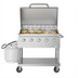 Thumbnail image #1 for KoolMore 36-Inch 5-Burner Mobile Outdoor Propane Gas Grill with Roll Dome Cover