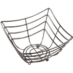 Thumbnail image #1 for American Metalcraft Space/Time SCB480 Square Web Serving Basket, Chrome-Plated Metal, 8-1/4 x 4-1/2 Inches Case of 24
