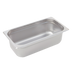 Thumbnail image #1 for Crestware Saf-T-Stak 1/3 Size x 6 Inch Deep Solid Stainless Steel Hotel Pan