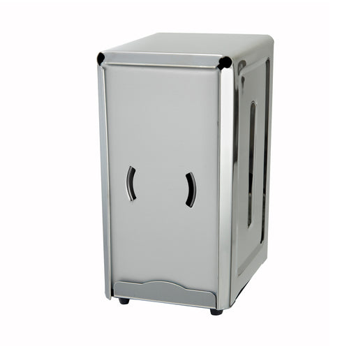 Product image #1 for Winco NH-7 Full-Size Countertop Stainless Steel Napkin Dispenser