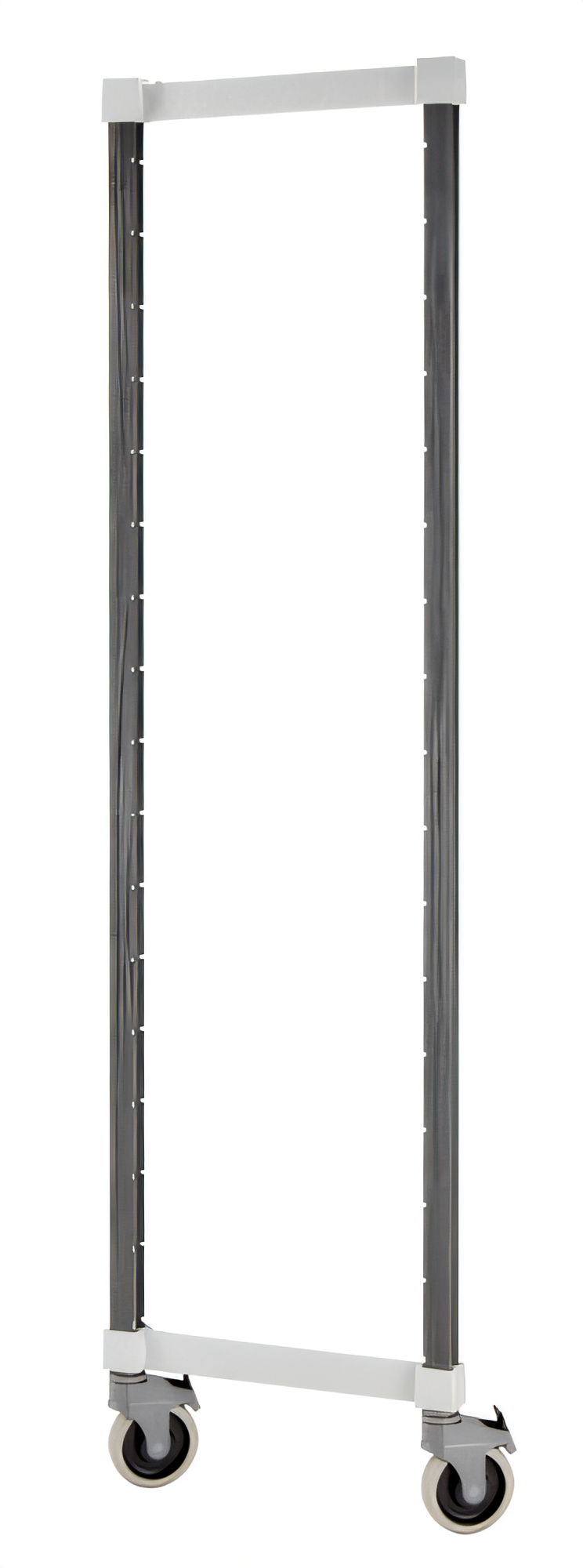Product image #1 for Cambro Camshelving Elements XTRA Mobile Wire Shelving Post Kit, 24-1/2 in. Wide x 64 in. High, Speckled Gray