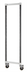 Thumbnail image #1 for Cambro Camshelving Elements XTRA Mobile Wire Shelving Post Kit, 24-1/2 in. Wide x 64 in. High, Speckled Gray