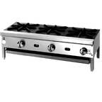 Thumbnail image #1 for Jade Range (Middleby) Supreme JHP-112-F 12-Inch Floor Model Gas Hot Plate, 1 Open Burner, 27,500 BTU, Stainless Steel, Undershelf