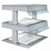 Thumbnail image #1 for Duke HotFrost HF35-2-FOL-FOL 2-Tier Cold Only Drop-In Refrigerated Shelf Merchandiser