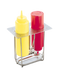 Thumbnail image #1 for Vollrath Countertop Squeeze Bottle Holder with Drip Pan, Holds (2) 12 oz Bottles