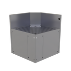 Thumbnail image #1 for Glastender, Inc. CIR-19/19-N Underbar Inside Rectangle Corner Drainboard, 90° Corner, Removable Perforated Insert, Stainless Steel, No Legs