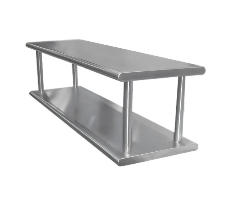 Product image #1 for Advance Tabco Double-Tier Pass-Thru Shelf, 48 x 18 Inches, 18/430 Stainless Steel