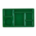 Thumbnail image #2 for Cambro Camwear 6-Compartment Rectangular Tray, 2 x 2 Layout, 8-3/4 x 15 in, Sherwood Green Polycarbonate