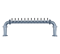 Titan U-Shaped Glycol-Cooled Countertop Draft Beer Tower with 12 Faucets