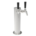 Thumbnail image #1 for Perlick Corporation EA2100-2-2 Two-Faucet Air-Cooled Countertop Beer Tower, Polished Chrome