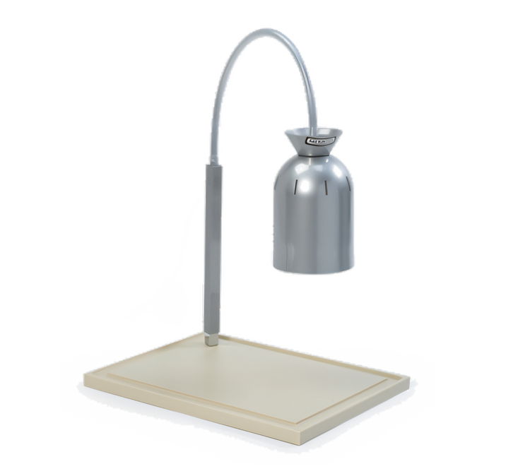 Product image #1 for Nemco Countertop Adjustable Single-Bulb Carving Station with Flex-Mount Heat Lamp and HDPE Cutting Board
