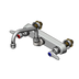 Thumbnail image #1 for T&S Brass B-1125-XS 8-Inch Center Wall-Mount Workboard Faucet with 6-Inch Swing Nozzle