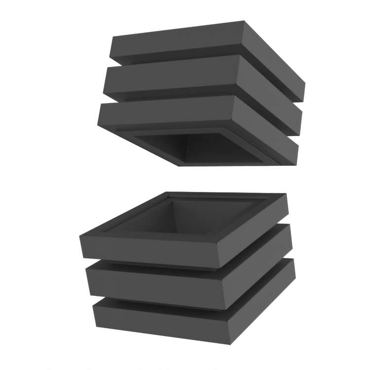 Product image #1 for Vollrath Stackable Wood Buffet Support Cube with Lid, 9-1/16 Inch Square, Black