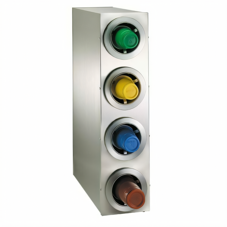 Product image #1 for Dispense-Rite Adjustable Stainless Steel Countertop Cup Dispensing Cabinet with 4 ADJ-2 Dispensers