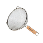 Thumbnail image #1 for Crestware WHSSF10 10-1/4-Inch Fine Single Mesh Strainer with Double-Coated Tin Mesh and Wood Handle Case of 24