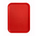 Thumbnail image #2 for Winco 12 x 16 Red BPA-Free Polypropylene Fast Food Tray