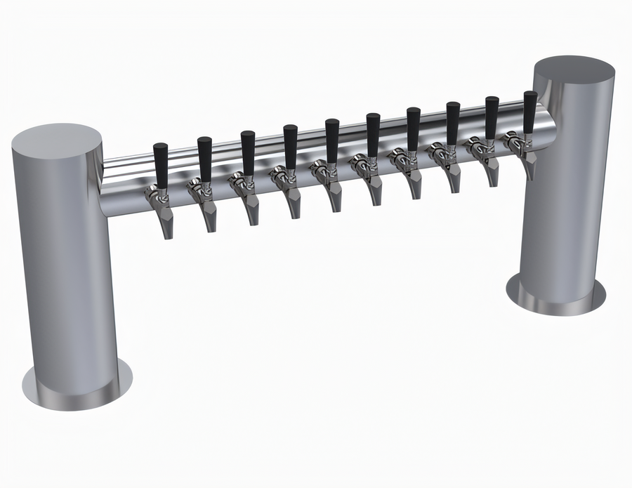 Product image #1 for Krowne Max-H Style 47-Inch Countertop Glycol-Cooled 10-Faucet Beer Tower