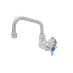 Thumbnail image #1 for T&S Brass S-0212 Pantry Faucet, single hole single temperature wall mount faucet, compression cartridge with spring check valve, 4-arm handle, 6"