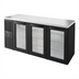 Thumbnail image #1 for True Premier Bar 72-Inch Three-Section Refrigerated Back Bar Cooler with Glass Doors and Stainless Top