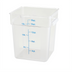 Thumbnail image #1 for Winco 18 Qt Square Clear Polycarbonate Food Storage Container, Container Only