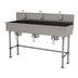 Thumbnail image #1 for Advance Tabco 72-Inch 3-Station Knee-Operated Hand Wash Sink with 3 Faucets