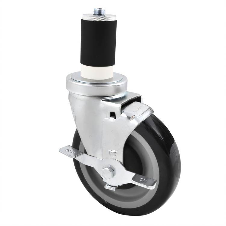 Product image #1 for BK Resources 5SBR-RA-PLY-PS4 Shelf Casters & Leveling Feet