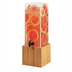 Thumbnail image #1 for Cal-Mil Bamboo 3 Gallon Square Beverage Dispenser with Bamboo Base and Drip Tray
