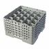 Thumbnail image #2 for Cambro Camrack Full-Size 20-Compartment Glass Rack with 5 Soft Gray Extenders