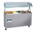 Thumbnail image #1 for Vollrath 2-Series Affordable Portable 4-Well Mobile Hot Food Station with Lights, Walnut Woodgrain, 120/208-240V
