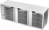 Thumbnail image #1 for Beverage Air BB94HC-G-S Three-Section Glass Door Back Bar Refrigerator, 94 Inch Wide, Self-Contained R290